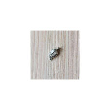  Charm, levél. Mérete: 7x15 mm dekorációs kellék