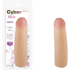 Charmly Toy Cyber Skin Sleeve 8.5" No. 2 - élethű, hosszabbító péniszköpeny - 21,6 cm (testszínű) péniszköpeny
