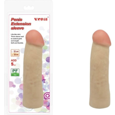 Charmly Toy Penis Extension Sleeve 8.5" No. 1 - élethű, hosszabbító péniszköpeny - 22 cm (testszínű) péniszköpeny