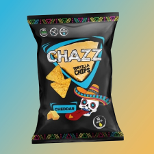 Chazz Cheddar sajtos tortilla chips 100g előétel és snack