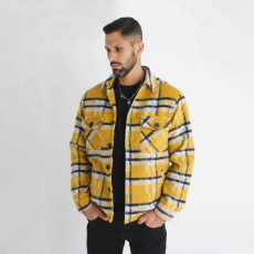  Check Sallow Overshirt - sárga ing dzseki - Méret: S