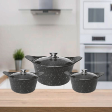  Cheffinger CF-KC01 gránit bevonatos 6 részes edénykészlet edény