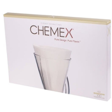 CHEMEX papírszűrők 1-3 csészéhez, fehér, 100 db kávéfőző kellék