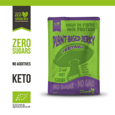 Cherky Plant Based Jerky Teriyaki, 30 g reform élelmiszer