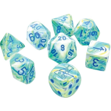 Chessex 7 darabos kocka készlet - Kert/Kék társasjáték