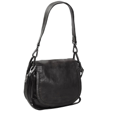 CHESTERFIELD CATALYNE kis fekete színű fedeles vadász táska C48-1145-00 kézitáska és bőrönd