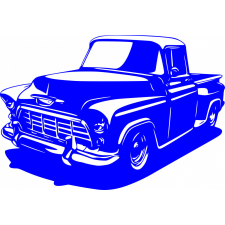 Chevrolet Task Force 85cm x 58cm kék autó dekoráció