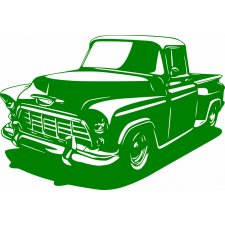 Chevrolet Task Force 85cm x 58cm zöld autó dekoráció