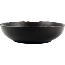 Chic Mélytányér, Chic Livelli 24 cm, fekete tányér és evőeszköz