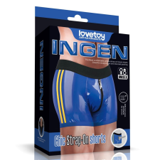  Chic Strap-On Shorts XS/S (28 - 31 Inch Waist) Blue felcsatolható eszközök