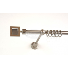  Chicago nikkel-matt 1 rudas fém karnis szett - 240 cm karnis, függönyrúd