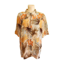  Chicc narancs mintás női blúz (méret: 52/XXL) blúz