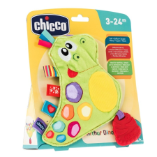 Chicco Arthur Dínó textil csörgő rágóka rágóka