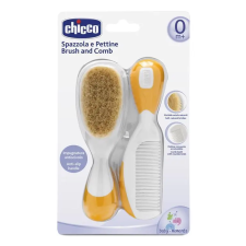 Chicco CHICCO Hajkefe természetes sörtékkel - narancssárga fésű