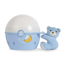 Chicco Chicco NEXT2 STARS babaágyra rögzíthető projektor plüss macival - kék éjjeli fény