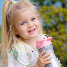  Chicco Kids Pop-Up 350ml szívószálas kulacs 2év+ 0% BPA babaétkészlet