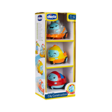 CHICCO Mini járművek City Construction 3db, 12m+ készségfejlesztő