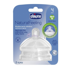  Chicco Natural Feeling változtatható folyású etetőcumi 4 hó+ 2 db cumi