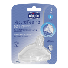 Chicco NaturalFeeling 1 db ferde etetőcumi normál folyású etetőcumi