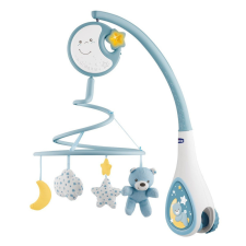 Chicco Next2Dreams forgó-zenélő kiságyra - Kék bébijáték babakocsira