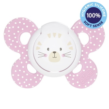 Chicco Physio Comfort szilikon cumizó lány - Macska 1 db, 6-16 m cumi