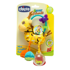 Chicco Zsiráf textil csörgő-rágóka textil bébijáték 3hó+ rágóka