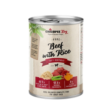 Chicopee konzerv Dog Adult Pure marha és rizs 400g kutyaeledel
