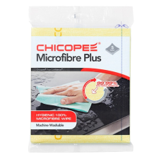 Chicopee Törlőkendő CHICOPEE Mircofibre Plus mikroszálas mosható 34 x 40 cm sárga 5 db/csomag tisztító- és takarítószer, higiénia