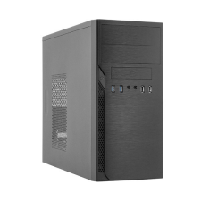 Chieftec Ház Elox HO-12B-OP Mini ITX - mATX, Tápegység nélkül, Fekete számítógép ház