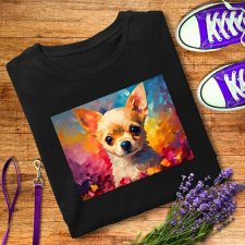  Chihuahua Női Póló - Kutyás Motívum - Pamut ajándéktárgy