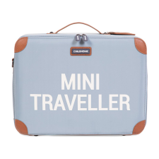 Childhome - "Mini Traveller" Utazótáska - Szürke-Törtfehér babasapka, sál