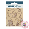 Chipboard cm 14x14 - You and me Save the date