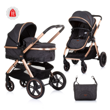  Chipolino Aspen 3az1ben multifunkciós babakocsi - Ebony babakocsi