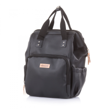  Chipolino babakocsira rögzíthető hátizsák - Black Leather pelenkázótáska