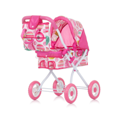 Chipolino Emily játék babakocsi - Multicolor játék babakocsi
