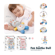 Chipolino nyugtató nyuszi figura zenével és fénnyel -halvány rózsaszín bébijáték kiságyra