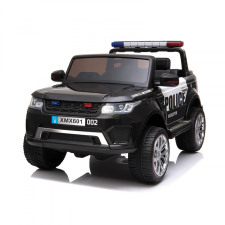 Chipolino SUV POLICE elektromos autó bőr üléssel - fekete lábbal hajtható járgány