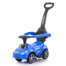 Chipolino Turbo bébitaxi tolókarral - blue lábbal hajtható járgány