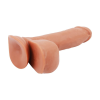 Chisa Novelties Fornicator - letapasztható, herés, vízálló, élethű dildó - 19 cm (tan)