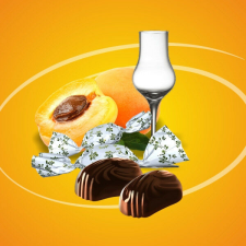  Chocofive barackpálinkás szaloncukor aszalt sárgabarack darabokkal  5 kg csokoládé és édesség