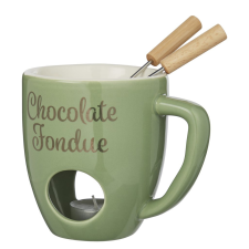 CHOCOLATE FONDUE fondue bögre, világoszöld bögrék, csészék