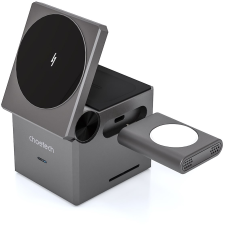CHOETECH 15W 3in1 Magnetic wireless charger dock (T632-F) mobiltelefon kellék