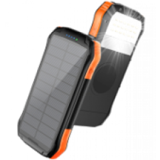 Choetech B657, 20000mAh, (PD20W, QC18W, Qi 10W Wireless Töltés, Napelemes, túrázáshoz) PowerBank power bank