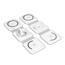 CHOETECH T588-F mágneses vezeték nélküli töltő 15w fehér (T588-F White) mobiltelefon kellék