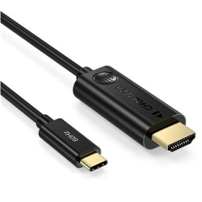 CHOETECH USB-C to HDMI 4K PVC 1.8M Cable black kábel és adapter