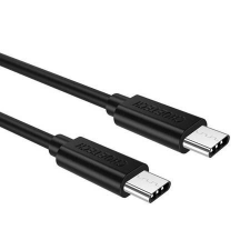 CHOETECH USB-C - USB-C kábel 1m fekete (CC0002) kábel és adapter