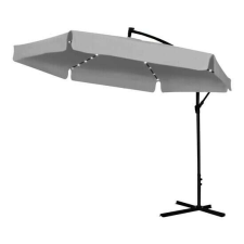 Chomik LED kerti napernyő/terasz, Chomik, banáncsukló, szürke, 300 cm kerti bútor