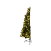 CHRISTMAS LIGHTING KMF 7/150 beltéri műfenyő, fél-fa, beépített LED világítással, 150 cm magas