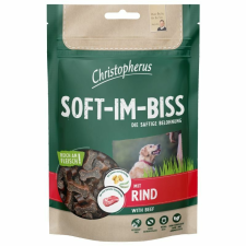 Christopherus Dog Jutalomfalat Grain Free Soft-Im-Biss Marha 125g jutalomfalat kutyáknak