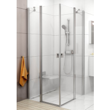  Chrome CRV2-90 fényes alumínium+Transparent zuhanykabin (1 oldal) kád, zuhanykabin